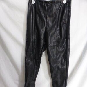 SHINESTAR, small, faux leather pants, side zip